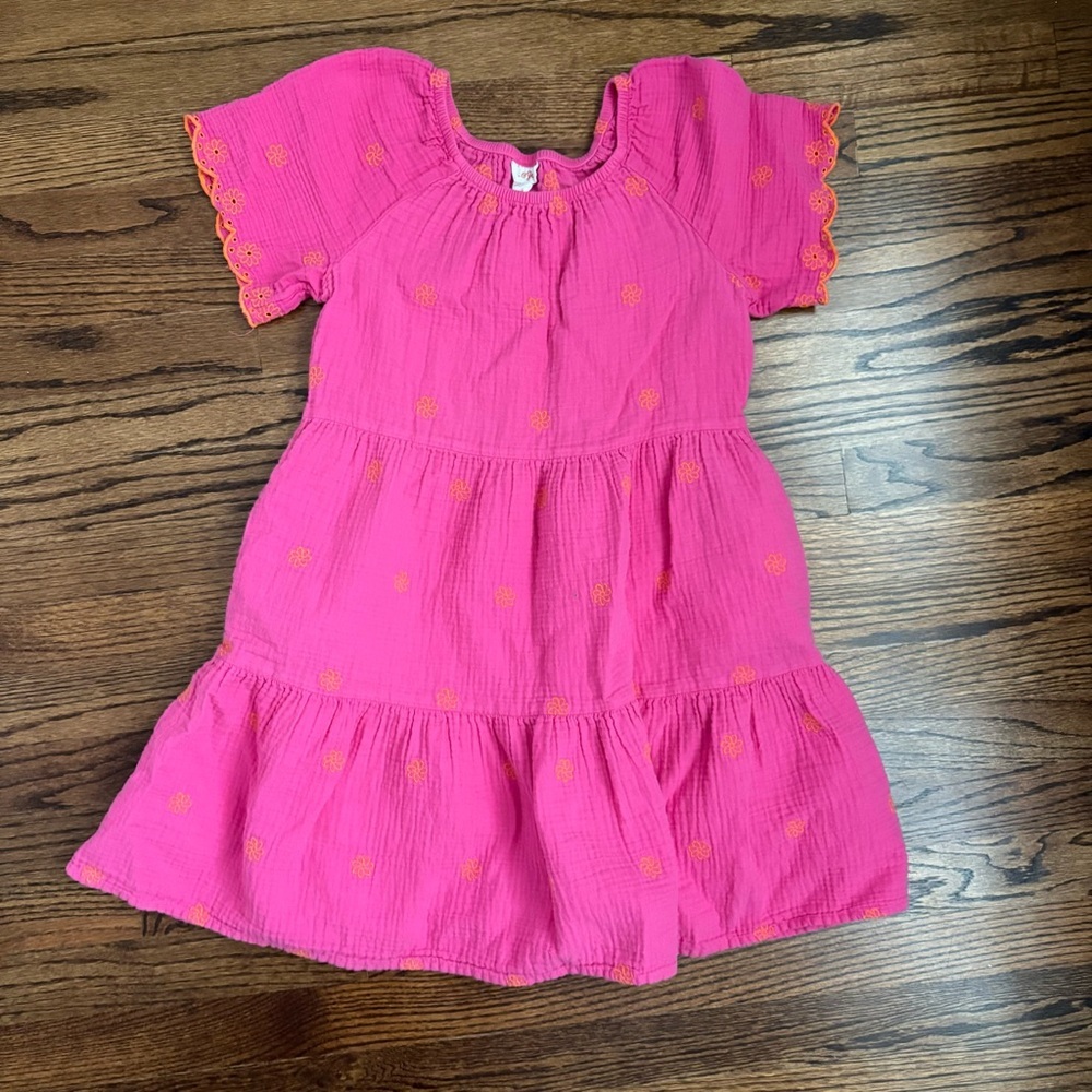 Cat and Jack Pink and Orange Kids Dress XL